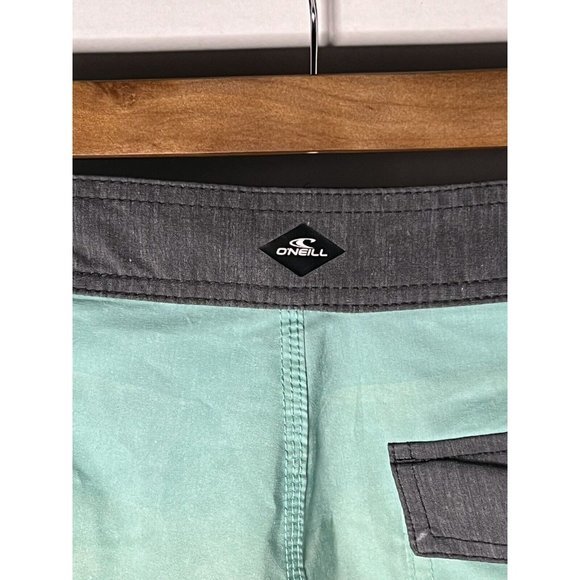 O'neill Board Shorts. Mens 29 Blue/Green, Gray & White Unlined.‎ Surfing - Picture 6 of 7